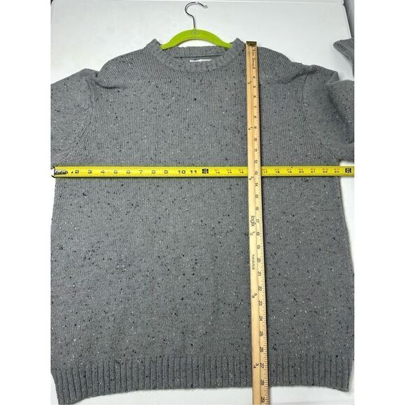 Line of Trend Men’s Wool Blend Gray Flecked Elbow Patches Size XL - Picture 7 of 10
